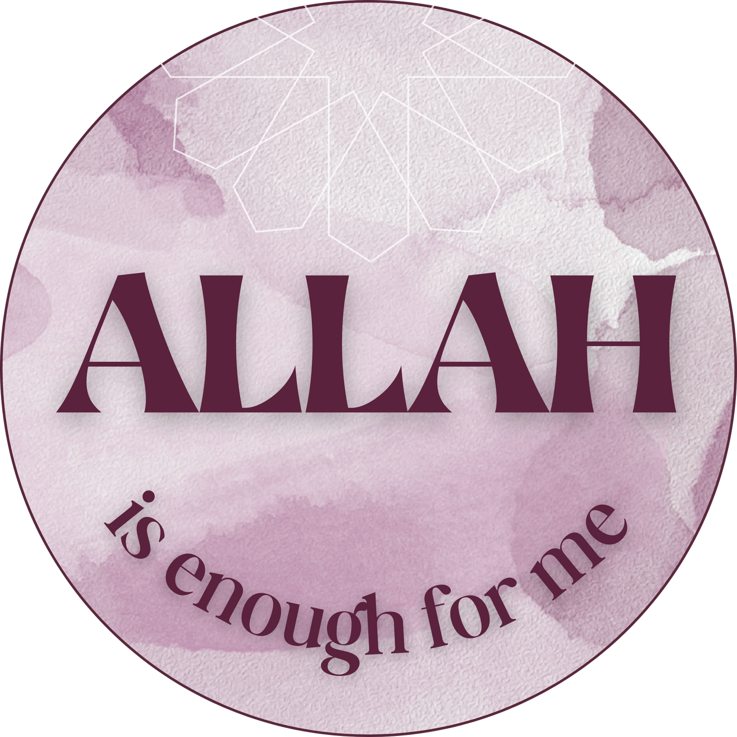 'ALLAH is enough for me' Sticker