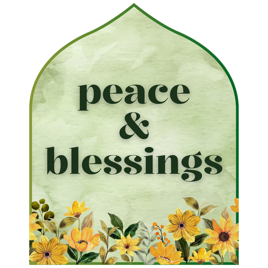 'peace & blessings' Sticker